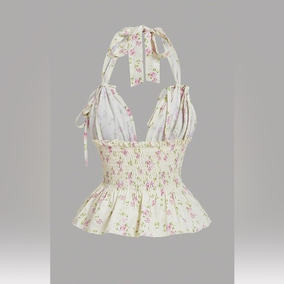 Floral Halter Top - Picture 2 of 3